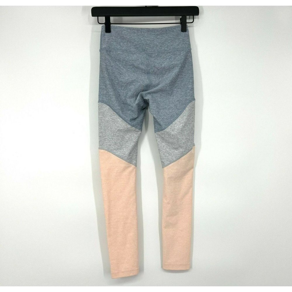 Outdoor Voices Springs 7/8 Leggings Blue Gray Pink Colorblock - Picture 8 of 10